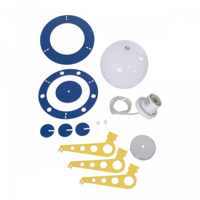 GloboStar® UFO 61581 Παιδικό Κρεμαστό Φωτιστικό Φιγούρα Μονόφωτο 1 x E27 IP20 Κίτρινο, Μπλε & Λευκό Πλαστικό - Μ58 x Π58 x Υ24cm GloboStar® UFO 61581 Παιδικό Κρεμαστό Φωτιστικό Φιγούρα Μονόφωτο 1 x E27 IP20 Κίτρινο, Μπλε & Λευκό Πλαστικό - Μ58 x Π58 x Υ24cm