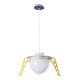 GloboStar® UFO 61581 Παιδικό Κρεμαστό Φωτιστικό Φιγούρα Μονόφωτο 1 x E27 IP20 Κίτρινο, Μπλε & Λευκό Πλαστικό - Μ58 x Π58 x Υ24cm GloboStar® UFO 61581 Παιδικό Κρεμαστό Φωτιστικό Φιγούρα Μονόφωτο 1 x E27 IP20 Κίτρινο, Μπλε & Λευκό Πλαστικό - Μ58 x Π58 x Υ24cm