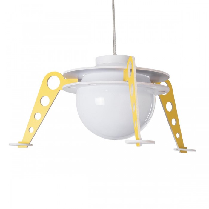 GloboStar® UFO 61581 Παιδικό Κρεμαστό Φωτιστικό Φιγούρα Μονόφωτο 1 x E27 IP20 Κίτρινο, Μπλε & Λευκό Πλαστικό - Μ58 x Π58 x Υ24cm GloboStar® UFO 61581 Παιδικό Κρεμαστό Φωτιστικό Φιγούρα Μονόφωτο 1 x E27 IP20 Κίτρινο, Μπλε & Λευκό Πλαστικό - Μ58 x Π58 x Υ24cm
