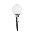 GLOBOSTAR® AGROS 61593 Φωτιστικό Κήπου / Καρφωτό με Ντουί 1 x E27 AC 220-240V Αδιάβροχο IP65 - Λευκό & Μάυρο - Μ20 x Π20 x Υ54cm