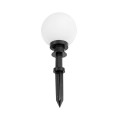 GLOBOSTAR® AGROS 61593 Φωτιστικό Κήπου / Καρφωτό με Ντουί 1 x E27 AC 220-240V Αδιάβροχο IP65 - Λευκό & Μάυρο - Μ20 x Π20 x Υ54cm