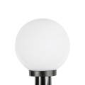 GLOBOSTAR® AGROS 61593 Φωτιστικό Κήπου / Καρφωτό με Ντουί 1 x E27 AC 220-240V Αδιάβροχο IP65 - Λευκό & Μάυρο - Μ20 x Π20 x Υ54cm