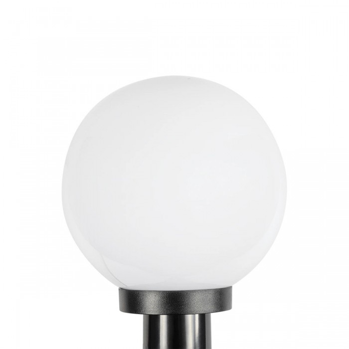 GLOBOSTAR® AGROS 61593 Φωτιστικό Κήπου / Καρφωτό με Ντουί 1 x E27 AC 220-240V Αδιάβροχο IP65 - Λευκό & Μάυρο - Μ20 x Π20 x Υ54cm
