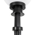 GLOBOSTAR® AGROS 61593 Φωτιστικό Κήπου / Καρφωτό με Ντουί 1 x E27 AC 220-240V Αδιάβροχο IP65 - Λευκό & Μάυρο - Μ20 x Π20 x Υ54cm