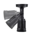 GLOBOSTAR® GRASEDO 61615 Φωτιστικό Σποτ για Λάμπα PAR38 με Ντουί 1 x E27 AC 220-240V Αδιάβροχο IP67 - Μαύρο Ματ - Μ9.5 x Π9.5 x Υ22cm
