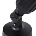 GLOBOSTAR® GRASEDO 61615 Φωτιστικό Σποτ για Λάμπα PAR38 με Ντουί 1 x E27 AC 220-240V Αδιάβροχο IP67 - Μαύρο Ματ - Μ9.5 x Π9.5 x Υ22cm