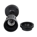 GLOBOSTAR® GRASEDO 61615 Φωτιστικό Σποτ για Λάμπα PAR38 με Ντουί 1 x E27 AC 220-240V Αδιάβροχο IP67 - Μαύρο Ματ - Μ9.5 x Π9.5 x Υ22cm