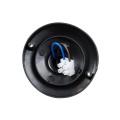 GLOBOSTAR® GRASEDO 61615 Φωτιστικό Σποτ για Λάμπα PAR38 με Ντουί 1 x E27 AC 220-240V Αδιάβροχο IP67 - Μαύρο Ματ - Μ9.5 x Π9.5 x Υ22cm