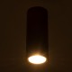 GLOBOSTAR® DUCT 61617 Φωτιστικό Downlight Σποτ με Ντουί 1 x GU10 90° AC 220-240V IP20 -  Μαύρο Ματ - Μ6 x Π6 x Υ15cm