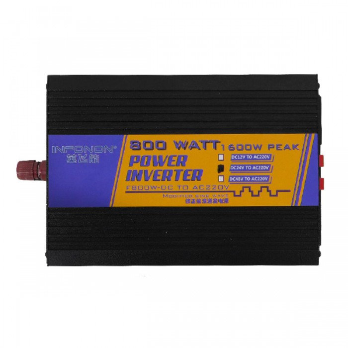 Inverter Τροποποιημένου Ημίτονου 24 Volt DC σε 220 Volt AC 800 Watt GloboStar 67435 Inverter Τροποποιημένου Ημίτονου 24 Volt DC σε 220 Volt AC 800 Watt GloboStar 67435