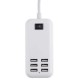 Φορτιστής USB 6 Θέσεων με ON / OFF Διακόπτη 4A 20 Watt 5V DC Λευκός GloboStar 69998 Φορτιστής USB 6 Θέσεων με ON / OFF Διακόπτη 4A 20 Watt 5V DC Λευκός GloboStar 69998