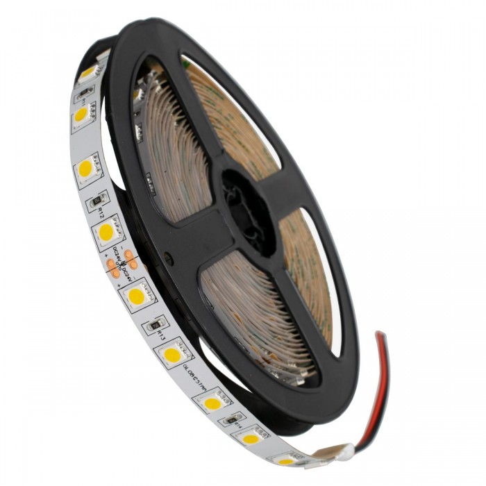 GloboStar® 70222 Ταινία LED SMD 5050 5m 14.4W/m 60LED/m 1648lm/m 120° DC 24V IP20 Θερμό Λευκό 3000K - 5 Χρόνια Εγγύηση GloboStar® 70222 Ταινία LED SMD 5050 5m 14.4W/m 60LED/m 1648lm/m 120° DC 24V IP20 Θερμό Λευκό 3000K - 5 Χρόνια Εγγύηση