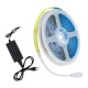 GloboStar® 70417 Σετ Ταινία COB LED 5m 48W/5m 308LED/m 864lm/m 120° DC 12V IP20 με Τροφοδοτικό Ψυχρό Λευκό 6000K GloboStar® 70417 Σετ Ταινία COB LED 5m 48W/5m 308LED/m 864lm/m 120° DC 12V IP20 με Τροφοδοτικό Ψυχρό Λευκό 6000K
