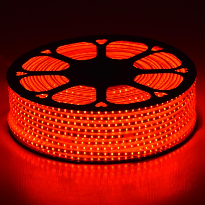 GloboStar® 70504 Slim Ταινία Μονής Σειράς Epistar LED SMD 2835 1m 12W/m 96LED/m 1572lm/m 120° DC 230V Αδιάβροχη IP68 Κόκκινο Dimmable GloboStar® 70504 Slim Ταινία Μονής Σειράς Epistar LED SMD 2835 1m 12W/m 96LED/m 1572lm/m 120° DC 230V Αδιάβροχη IP68 Κόκκινο Dimmable