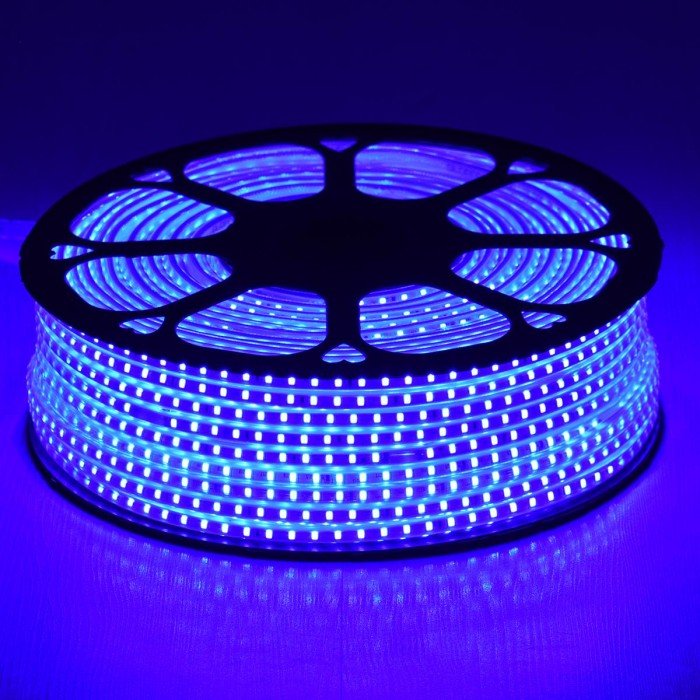 GloboStar® 70506 Slim Ταινία Μονής Σειράς Epistar LED SMD 2835 1m 12W/m 96LED/m 1572lm/m 120° DC 230V Αδιάβροχη IP68 Μπλε Dimmable GloboStar® 70506 Slim Ταινία Μονής Σειράς Epistar LED SMD 2835 1m 12W/m 96LED/m 1572lm/m 120° DC 230V Αδιάβροχη IP68 Μπλε Dimmable
