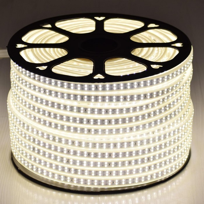 GloboStar® 70511 Wide Ταινία Διπλής Σειράς Epistar LED SMD 2835 1m 24W/m 180LED/m 3288lm/m 120° DC 230V Αδιάβροχη IP68 Φυσικό Λευκό 4500K Dimmable GloboStar® 70511 Wide Ταινία Διπλής Σειράς Epistar LED SMD 2835 1m 24W/m 180LED/m 3288lm/m 120° DC 230V Αδιάβροχη IP68 Φυσικό Λευκό 4500K Dimmable
