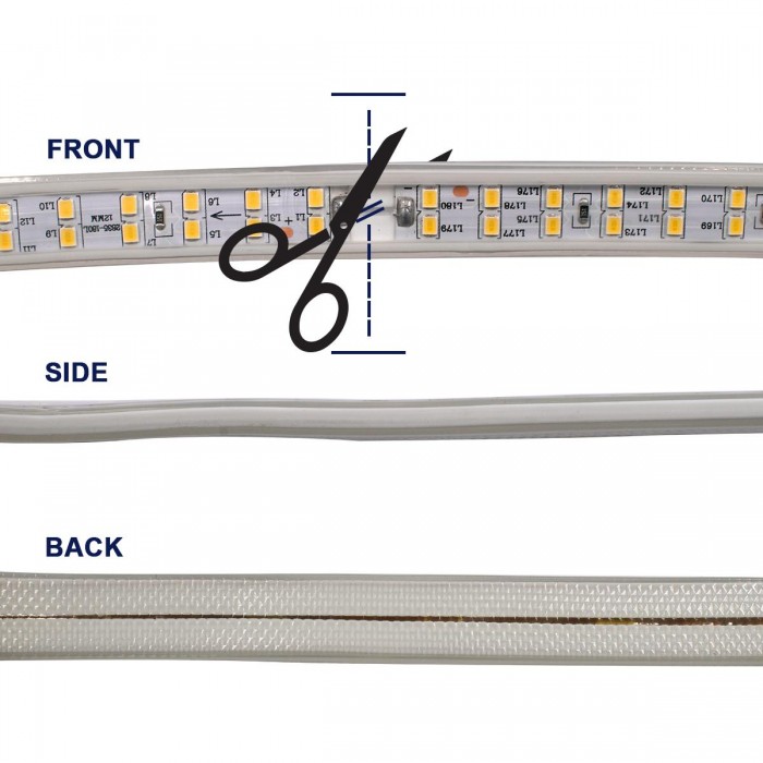 GloboStar® 70513 Wide Ταινία Διπλής Σειράς Epistar LED SMD 2835 1m 24W/m 180LED/m 3144lm/m 120° DC 230V Αδιάβροχη IP68 Ultra Θερμό Λευκό 2200K Dimmable GloboStar® 70513 Wide Ταινία Διπλής Σειράς Epistar LED SMD 2835 1m 24W/m 180LED/m 3144lm/m 120° DC 230V Αδιάβροχη IP68 Ultra Θερμό Λευκό 2200K Dimmable