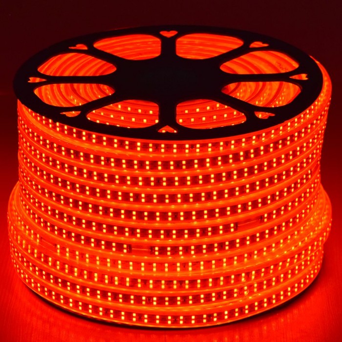 GloboStar® 70514 Wide Ταινία Διπλής Σειράς Epistar LED SMD 2835 1m 24W/m 180LED/m 3144lm/m 120° DC 230V Αδιάβροχη IP68 Κόκκινο Dimmable GloboStar® 70514 Wide Ταινία Διπλής Σειράς Epistar LED SMD 2835 1m 24W/m 180LED/m 3144lm/m 120° DC 230V Αδιάβροχη IP68 Κόκκινο Dimmable