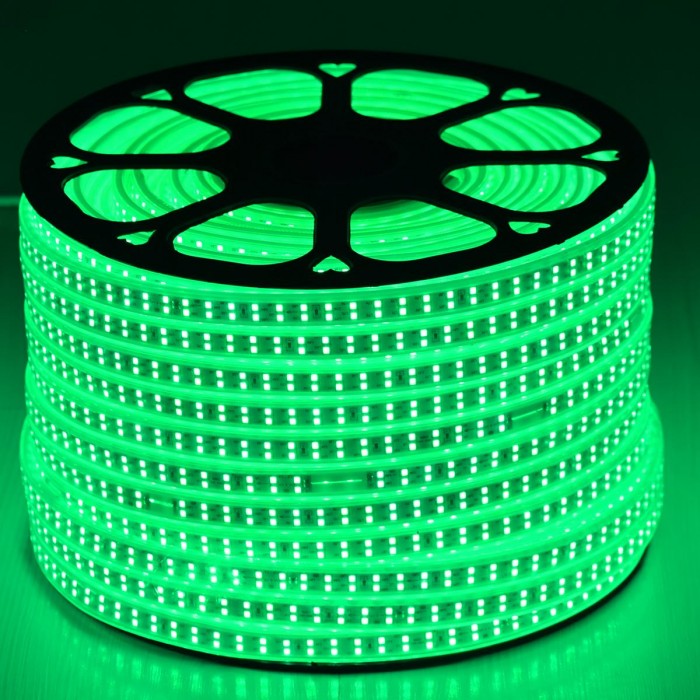 GloboStar® 70515 Wide Ταινία Διπλής Σειράς Epistar LED SMD 2835 1m 24W/m 180LED/m 3144lm/m 120° DC 230V Αδιάβροχη IP68 Πράσινο Dimmable GloboStar® 70515 Wide Ταινία Διπλής Σειράς Epistar LED SMD 2835 1m 24W/m 180LED/m 3144lm/m 120° DC 230V Αδιάβροχη IP68 Πράσινο Dimmable