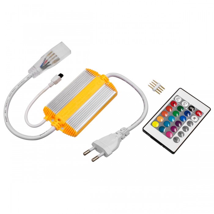 GloboStar® 70541 RGB Controller με Ασύρματο Χειριστήριο IR - Μεταλλάκτης Τροφοδοσίας AC/DC 230V IP68 Wide Ταινίας Διπλής Σειράς LED RGB 4 Pin Max 1500W - Έως 100 Μέτρα GloboStar® 70541 RGB Controller με Ασύρματο Χειριστήριο IR - Μεταλλάκτης Τροφοδοσίας AC/DC 230V IP68 Wide Ταινίας Διπλής Σειράς LED RGB 4 Pin Max 1500W - Έως 100 Μέτρα