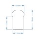 GloboStar® 70561 OVALE 120° Degree Neon Flex Epistar LED SMD 2835 1m 12W/m 120LED/m 1284lm/m 120° DC 24V Αδιάβροχη IP68 Φυσικό Λευκό 4500K Dimmable GloboStar® 70561 OVALE 120° Degree Neon Flex Epistar LED SMD 2835 1m 12W/m 120LED/m 1284lm/m 120° DC 24V Αδιάβροχη IP68 Φυσικό Λευκό 4500K Dimmable