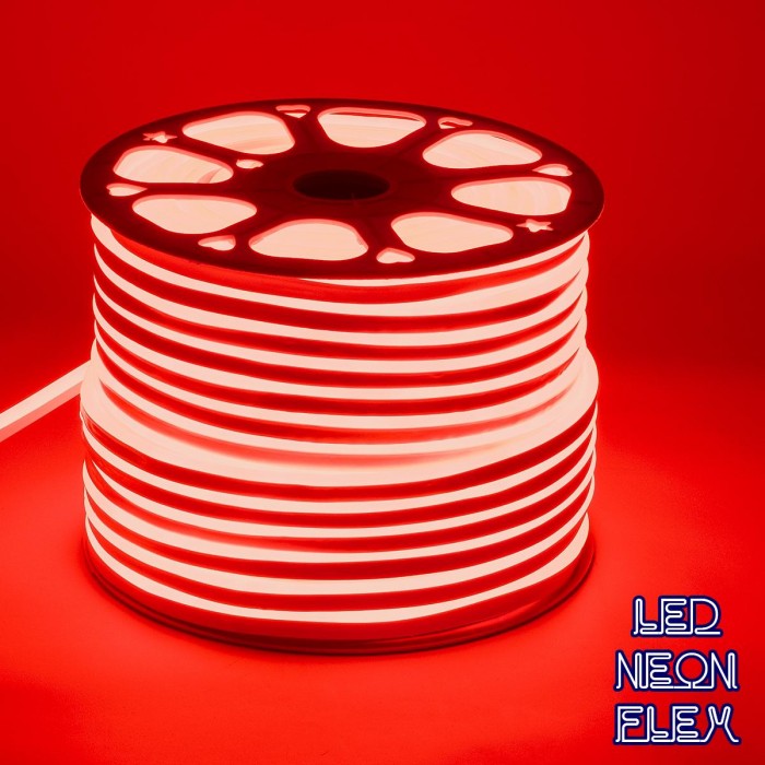 GloboStar® 70573 OVALE 120° Degree Neon Flex Epistar LED SMD 2835 1m 12W/m 120LED/m 1212lm/m 120° DC 230V Αδιάβροχη IP68 Κόκκινο Dimmable GloboStar® 70573 OVALE 120° Degree Neon Flex Epistar LED SMD 2835 1m 12W/m 120LED/m 1212lm/m 120° DC 230V Αδιάβροχη IP68 Κόκκινο Dimmable