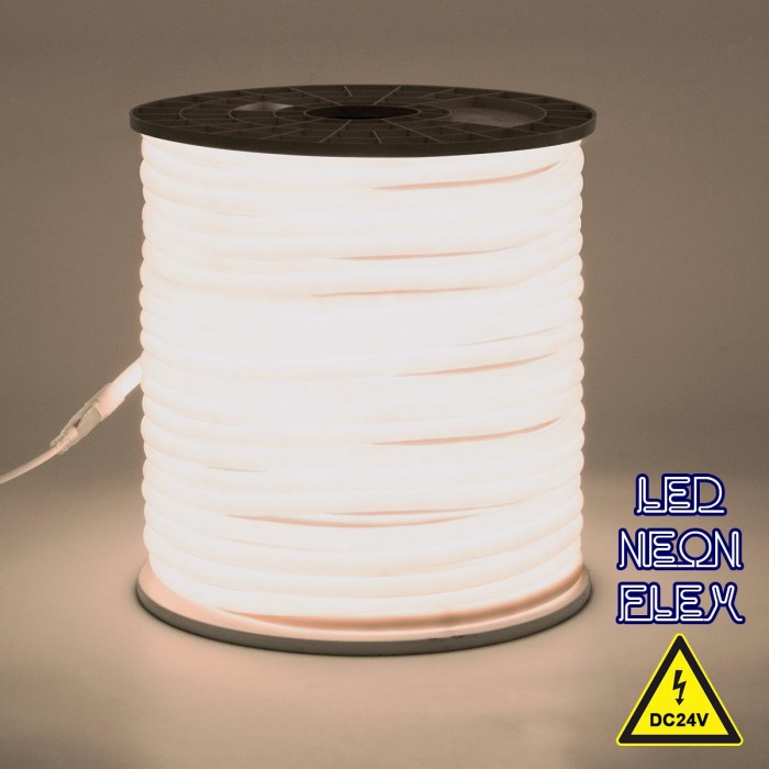 GloboStar® 70581 TUBE 360° Degree Neon Flex Epistar LED SMD 2835 1m 12W/m 120LED/m 1284lm/m 360° DC 24V Αδιάβροχη IP68 Φυσικό Λευκό 4500K Dimmable GloboStar® 70581 TUBE 360° Degree Neon Flex Epistar LED SMD 2835 1m 12W/m 120LED/m 1284lm/m 360° DC 24V Αδιάβροχη IP68 Φυσικό Λευκό 4500K Dimmable