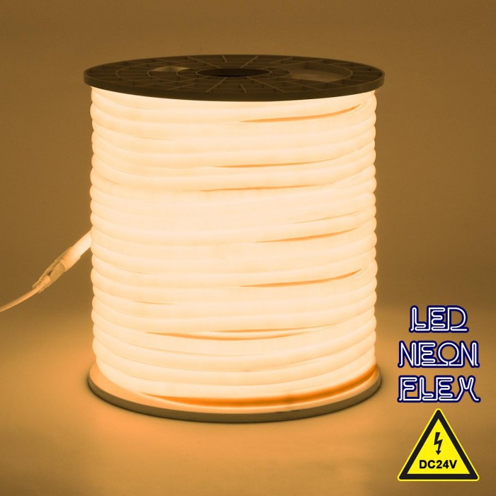 GloboStar® 70582 TUBE 360° Degree Neon Flex Epistar LED SMD 2835 1m 12W/m 120LED/m 1248lm/m 360° DC 24V Αδιάβροχη IP68 Θερμό Λευκό 3000K Dimmable GloboStar® 70582 TUBE 360° Degree Neon Flex Epistar LED SMD 2835 1m 12W/m 120LED/m 1248lm/m 360° DC 24V Αδιάβροχη IP68 Θερμό Λευκό 3000K Dimmable
