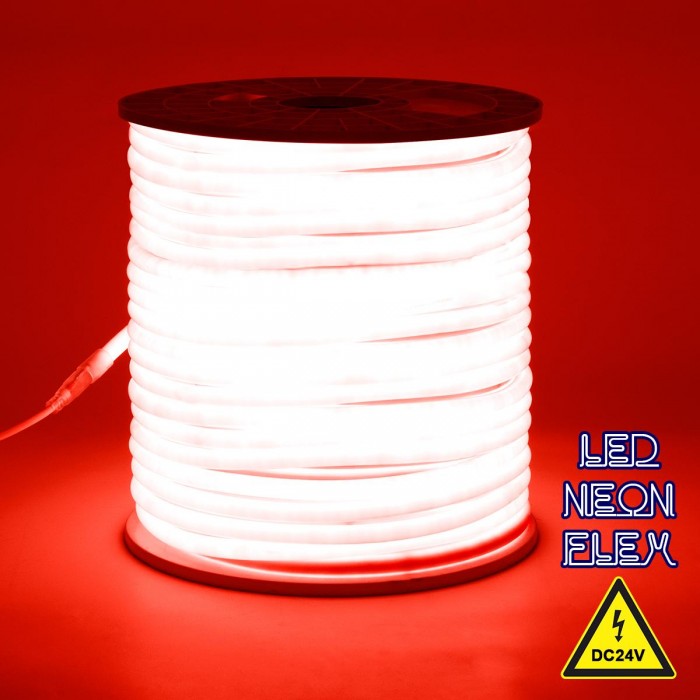 GloboStar® 70583 TUBE 360° Degree Neon Flex Epistar LED SMD 2835 1m 12W/m 120LED/m 1212lm/m 360° DC 24V Αδιάβροχη IP68 Κόκκινο Dimmable GloboStar® 70583 TUBE 360° Degree Neon Flex Epistar LED SMD 2835 1m 12W/m 120LED/m 1212lm/m 360° DC 24V Αδιάβροχη IP68 Κόκκινο Dimmable