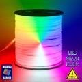 GloboStar® 70589 TUBE 360° Degree Neon Flex Epistar LED SMD 5050 1m 18W/m 60LED/m 1818lm/m 360° DC 24V Αδιάβροχη IP68 Digital Magic Addressable IC WS2811 RGB Dimmable