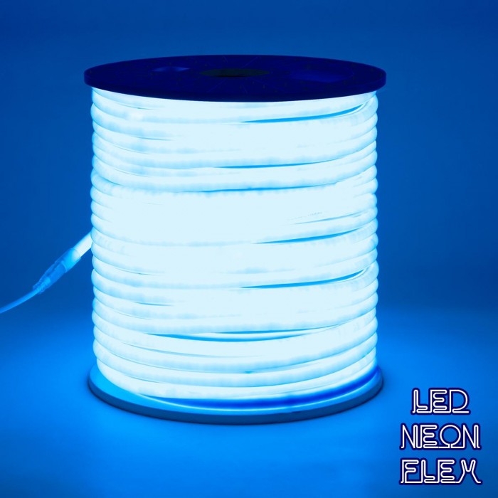 GloboStar® 70595 TUBE 360° Degree Neon Flex Epistar LED SMD 2835 1m 12W/m 120LED/m 1212lm/m 360° DC 230V Αδιάβροχη IP68 Μπλε Dimmable GloboStar® 70595 TUBE 360° Degree Neon Flex Epistar LED SMD 2835 1m 12W/m 120LED/m 1212lm/m 360° DC 230V Αδιάβροχη IP68 Μπλε Dimmable