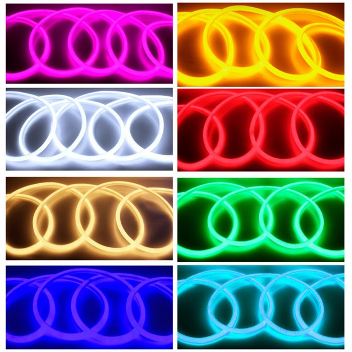 GloboStar® 70595 TUBE 360° Degree Neon Flex Epistar LED SMD 2835 1m 12W/m 120LED/m 1212lm/m 360° DC 230V Αδιάβροχη IP68 Μπλε Dimmable GloboStar® 70595 TUBE 360° Degree Neon Flex Epistar LED SMD 2835 1m 12W/m 120LED/m 1212lm/m 360° DC 230V Αδιάβροχη IP68 Μπλε Dimmable
