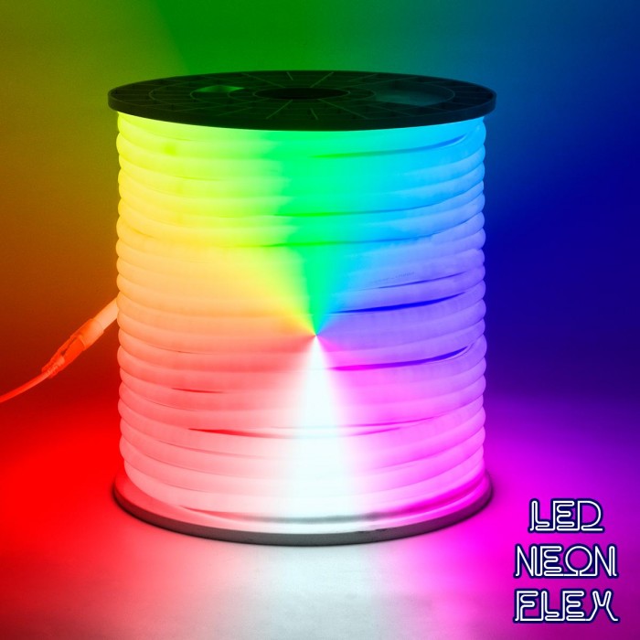 GloboStar® 70598 TUBE 360° Degree Neon Flex Epistar LED SMD 5050 1m 18W/m 60LED/m 1818lm/m 360° DC 230V Αδιάβροχη IP68 RGB Dimmable GloboStar® 70598 TUBE 360° Degree Neon Flex Epistar LED SMD 5050 1m 18W/m 60LED/m 1818lm/m 360° DC 230V Αδιάβροχη IP68 RGB Dimmable