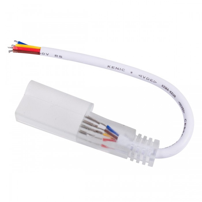 GloboStar® 70614 Καλώδιο Τροφοδοσίας για OVALE 120° Degree Neon Flex LED 24V RGB 4 Pin Αδιάβροχο IP68 GloboStar® 70614 Καλώδιο Τροφοδοσίας για OVALE 120° Degree Neon Flex LED 24V RGB 4 Pin Αδιάβροχο IP68