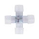 GloboStar® 70663 Σύνδεσμος Cross (+) για RGB Φωτοσωλήνα LED 360° Degree DC 230V 2 Pin Αδιάβροχος IP68 GloboStar® 70663 Σύνδεσμος Cross (+) για RGB Φωτοσωλήνα LED 360° Degree DC 230V 2 Pin Αδιάβροχος IP68