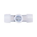 GloboStar® 70663 Σύνδεσμος Cross (+) για RGB Φωτοσωλήνα LED 360° Degree DC 230V 2 Pin Αδιάβροχος IP68