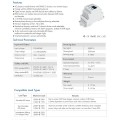 GloboStar® 70670 S1-DR SKYDANCE AC Triac DMX Dimmer Din Rail Ράγας 2 Καναλιών AC 100-240V 2 x 1.5A 360W - Max 3A 720W - IP20 DMX512 Μ11.5 x Π5 x Υ6.5cm - 5 Years Warranty