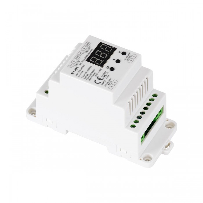 GloboStar® 70672 S1-D1 SKYDANCE AC Triac DMX Dimmer Din Rail Ράγας 1 Καναλιού AC 100-240V 1 x 2A 480W - Max 2A 480W - IP20 DMX512 Μ11.5 x Π5 x Υ6.5cm - 5 Years Warranty GloboStar® 70672 S1-D1 SKYDANCE AC Triac DMX Dimmer Din Rail Ράγας 1 Καναλιού AC 100-240V 1 x 2A 480W - Max 2A 480W - IP20 DMX512 Μ11.5 x Π5 x Υ6.5cm - 5 Years Warranty