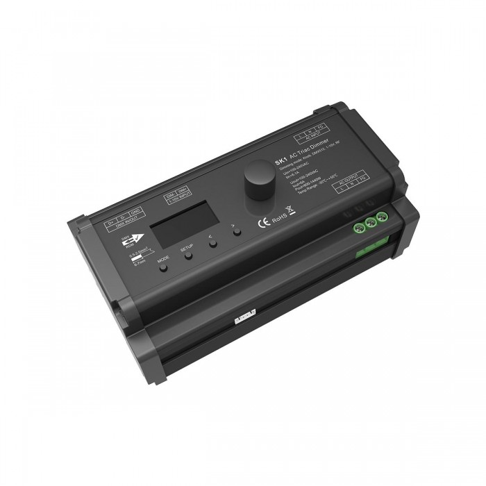 GloboStar® 70674 SK1 SKYDANCE AC Triac DMX Dimmer Din Rail Ράγας 1 Καναλιού AC 100-240V 1 x 6A 1440W - Max 6A 1440W - IP20 DMX512 Μ16.8 x Π9.3 x Υ8cm - 5 Years Warranty GloboStar® 70674 SK1 SKYDANCE AC Triac DMX Dimmer Din Rail Ράγας 1 Καναλιού AC 100-240V 1 x 6A 1440W - Max 6A 1440W - IP20 DMX512 Μ16.8 x Π9.3 x Υ8cm - 5 Years Warranty