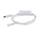 GloboStar® 70681 Καλώδιο Διακόπτης ON/OFF DC 12-24V 180cm από Jack Male 2.1x5.5mm σε Female 2.1x5.5mm Λευκό L185 x W1.9 x H1.5cm GloboStar® 70681 Καλώδιο Διακόπτης ON/OFF DC 12-24V 180cm από Jack Male 2.1x5.5mm σε Female 2.1x5.5mm Λευκό L185 x W1.9 x H1.5cm