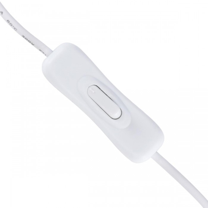 GloboStar® 70681 Καλώδιο Διακόπτης ON/OFF DC 12-24V 180cm από Jack Male 2.1x5.5mm σε Female 2.1x5.5mm Λευκό L185 x W1.9 x H1.5cm GloboStar® 70681 Καλώδιο Διακόπτης ON/OFF DC 12-24V 180cm από Jack Male 2.1x5.5mm σε Female 2.1x5.5mm Λευκό L185 x W1.9 x H1.5cm