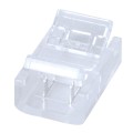 GloboStar® 70685 Ενωτικός Σύνδεσμος για Μονόχρωμη Ταινία LED 10mm 2 PIN σε Μονόχρωμη Ταινία LED 10mm 2 PIN Μ1.9 x Π1.3 x Υ0.7cm Διάφανο