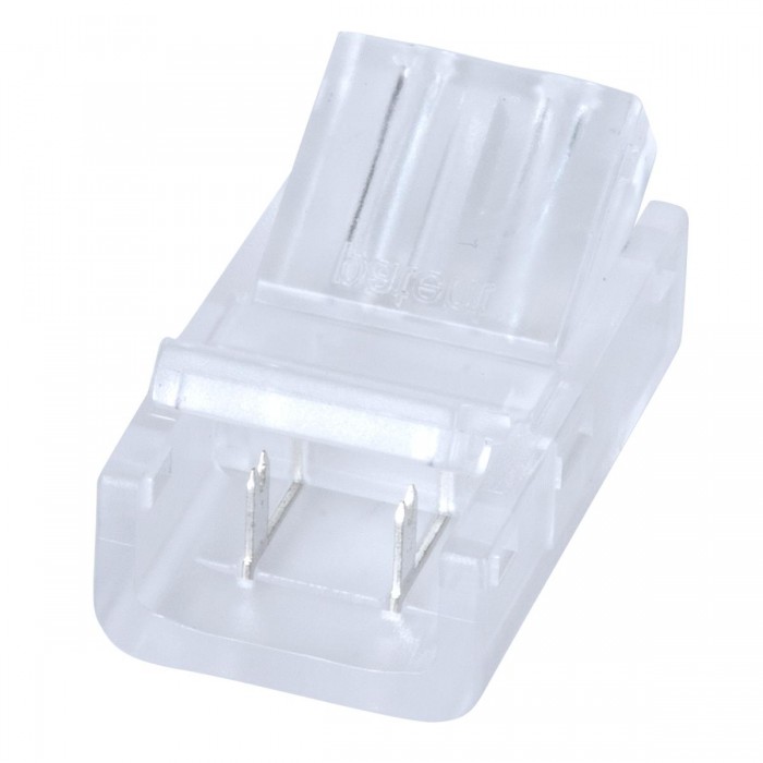 GLOBOSTAR® STRIPCON 70686 Ταχυσύνδεσμος για Μονόχρωμη Ταινία LED 10mm σε 2 Καλώδια IP20 - Διάφανο - Μ2.1 x Π1.3 x Υ0.7cm