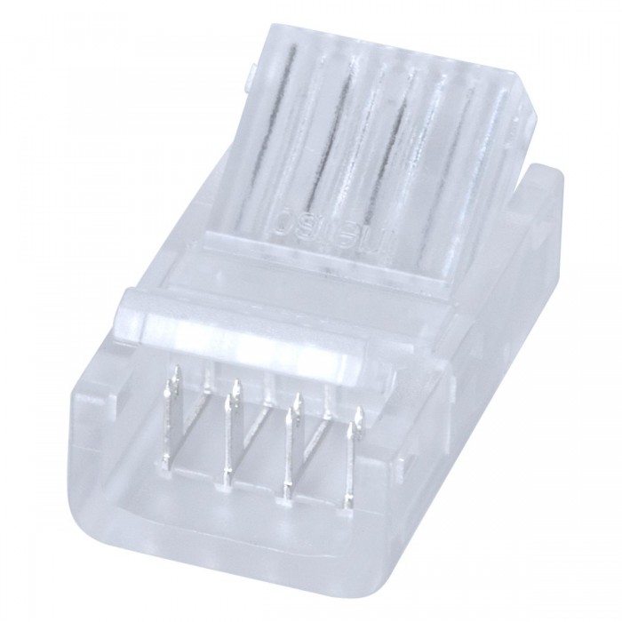 GLOBOSTAR® STRIPCON 70688 Ταχυσύνδεσμος για RGB Ταινία LED 10mm σε 4 Καλώδια IP20 - Διάφανο - Μ2.1 x Π1.3 x Υ0.7cm