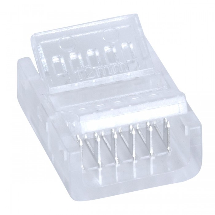 GLOBOSTAR® STRIPCON 70689 Ταχυσύνδεσμος για RGBW+WW Ταινία LED 12mm σε 12mm IP20 - Διάφανο - Μ1.9 x Π1.6 x Υ0.7cm