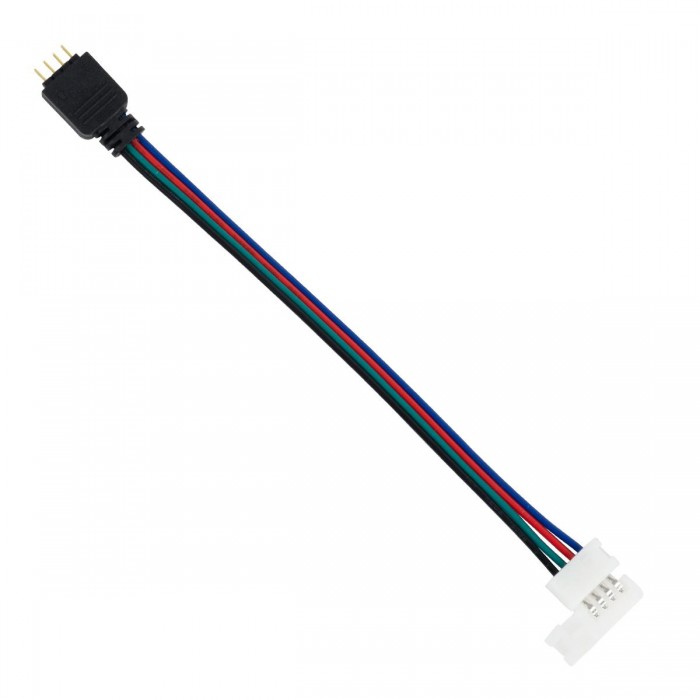 GloboStar® 70691 Ταχυσύνδεσμος Τροφοδοσίας IP20 - Strip To Power Connector 4 PIN Male για Ένωση 1 x RGB Ταινία LED Πλάτους 10mm GloboStar® 70691 Ταχυσύνδεσμος Τροφοδοσίας IP20 - Strip To Power Connector 4 PIN Male για Ένωση 1 x RGB Ταινία LED Πλάτους 10mm