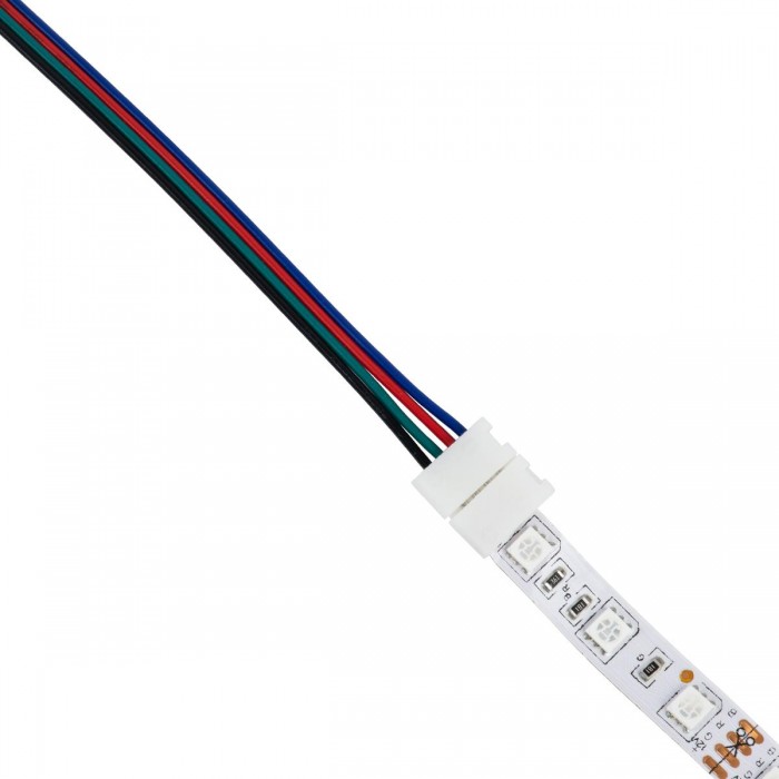 GloboStar® 70691 Ταχυσύνδεσμος Τροφοδοσίας IP20 - Strip To Power Connector 4 PIN Male για Ένωση 1 x RGB Ταινία LED Πλάτους 10mm GloboStar® 70691 Ταχυσύνδεσμος Τροφοδοσίας IP20 - Strip To Power Connector 4 PIN Male για Ένωση 1 x RGB Ταινία LED Πλάτους 10mm