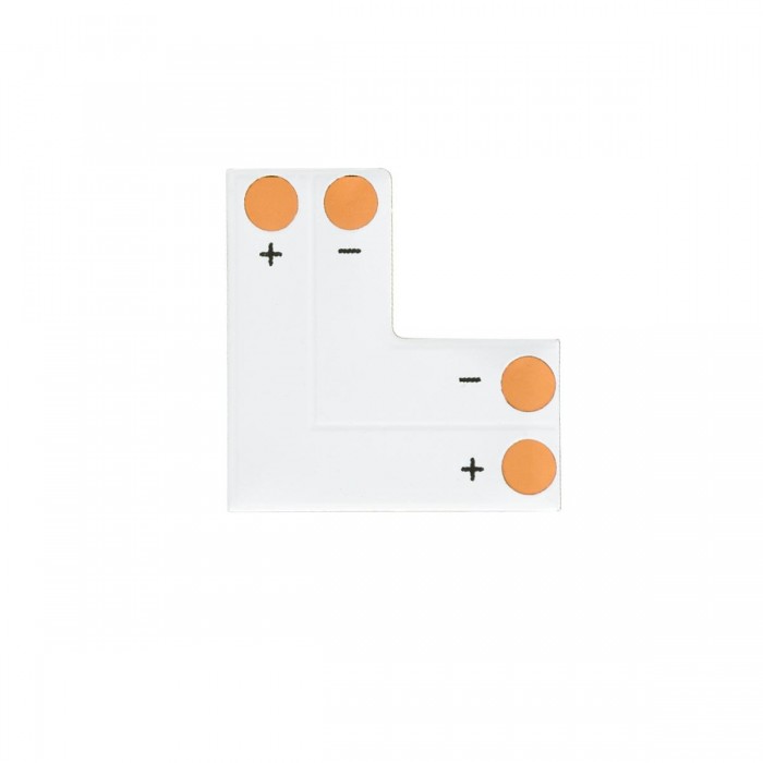 GloboStar® 70705 Connector L El για Όλες τις Μονόχρωμες Ταινίες LED 10-12mm M2 x Π2 x Y0.1cm GloboStar® 70705 Connector L El για Όλες τις Μονόχρωμες Ταινίες LED 10-12mm M2 x Π2 x Y0.1cm