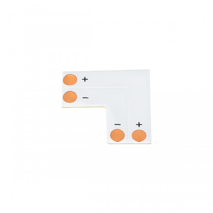 GloboStar® 70705 Connector L El για Όλες τις Μονόχρωμες Ταινίες LED 10-12mm M2 x Π2 x Y0.1cm GloboStar® 70705 Connector L El για Όλες τις Μονόχρωμες Ταινίες LED 10-12mm M2 x Π2 x Y0.1cm