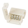 GloboStar® 70712 Ταχυσύνδεσμος 2 Ταινιών LED RGB - I Connector για Όλες τις LED Ταινίες DC-12-24V 10mm RGB